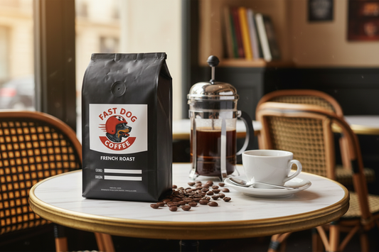 French Roast Lifestyle with Fast Dog Logo